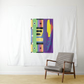 アーティスト向けはっきりしたの装飾とマクシマリストデザイン タペストリー (インサイチュ(横))