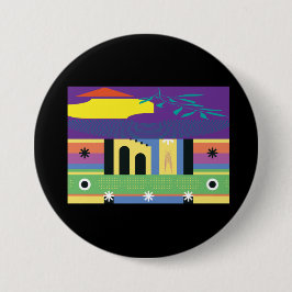 アーティスト向けはっきりしたの装飾とマクシマリストデザイン 缶バッジ