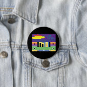 アーティスト向けはっきりしたの装飾とマクシマリストデザイン 缶バッジ (インサイチュ)