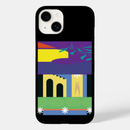 アーティスト向けはっきりしたの装飾とマクシマリストデザイン Case-Mate iPhone 14ケース