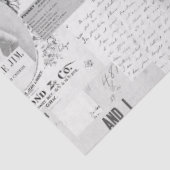 アーティスト向け白黒ラージヴィンテージEphemera 薄葉紙 (詳細)