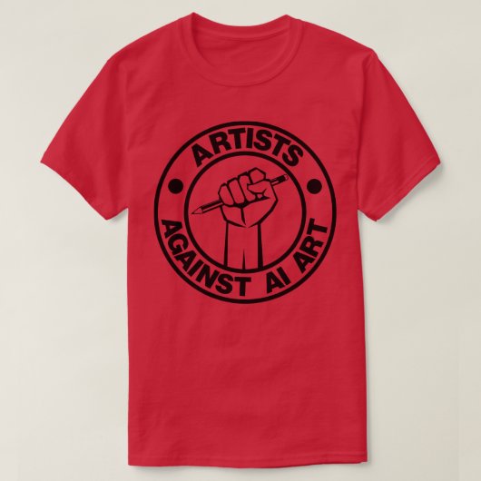 アーティスト対AIアート2 Tシャツ (デザイン正面)