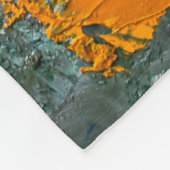 アーティスト数々のの油の色絵を描の線 フリースブランケット (角)