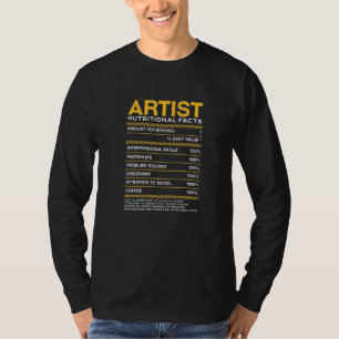アーティスト栄養ファクトアートデザイナーユーモア教授 Tシャツ