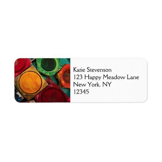 アーティスト水彩箱絵を描パレット ラベル (正面)