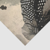 アーティスト混合メディアブラッククリーム大顔 薄葉紙 (詳細)