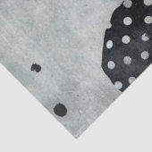 アーティスト混合メディア白黒大顔 薄葉紙 (詳細)