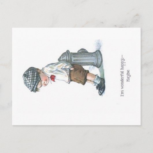 アーティスト漫画子供古いポストカード ポストカード (正面)