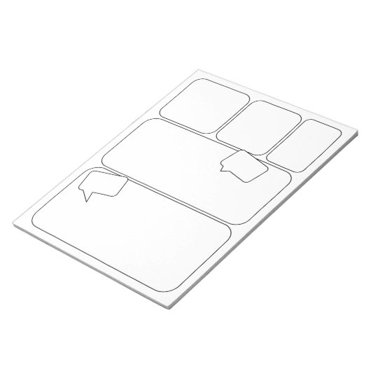 アーティスト漫画-空白のパネルテンプレート ノートパッド (アングル)