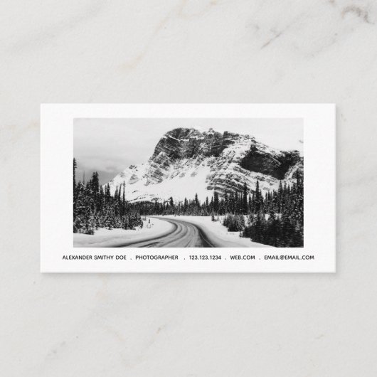 アーティスト用名刺-白黒フィルタ 名刺 (正面)