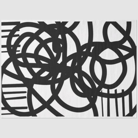 アーティスト白黒エキストラサイズScribbleテクスチャ 薄葉紙 (正面)