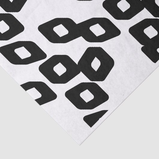 アーティスト白黒ラージダイヤモンドパターンテクスチャ 薄葉紙 (詳細)