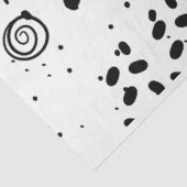 アーティスト白黒ラージ抽象芸術スパイラルテクスチャ 薄葉紙 (詳細)