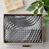 アーティスト白黒大きい波線パターンテクスチャ 薄葉紙 (ギフト)