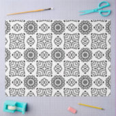 アーティスト白黒大きなひまわり幾何学形状 薄葉紙 (クラフト)