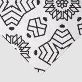 アーティスト白黒大きなひまわり幾何学形状 薄葉紙 (詳細)