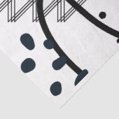 アーティスト白黒大抽象芸術円形テクスチャ 薄葉紙 (詳細)