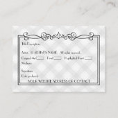 アーティスト空白ののACEOミニチュアアートカードw COA 名刺 (裏面)