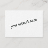 アーティスト空白ののACEOミニチュアアートカードw COA 名刺 (正面)
