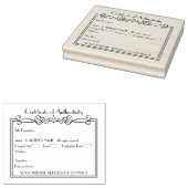 アーティスト空白ののCOAの真正性証明書 ラバースタンプ (押印)