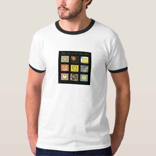 アーティスト素晴らしハッピー顔シャツ Tシャツ (正面)