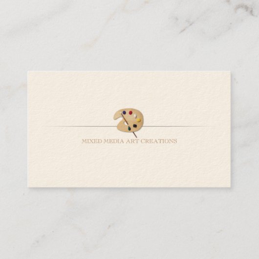 アーティスト素晴らし |ヴィンテージプロフェッショナル 名刺 (裏面)