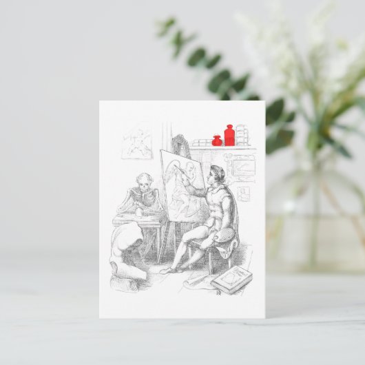 アーティスト絵を描の死 ポストカード (スタンド正面)