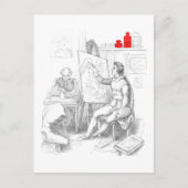 アーティスト絵を描の死 ポストカード (正面)