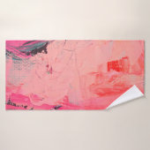 アーティスト絵を描数々の油の色付きクローズアップ抽象芸術b バスタオル (バスタオル)