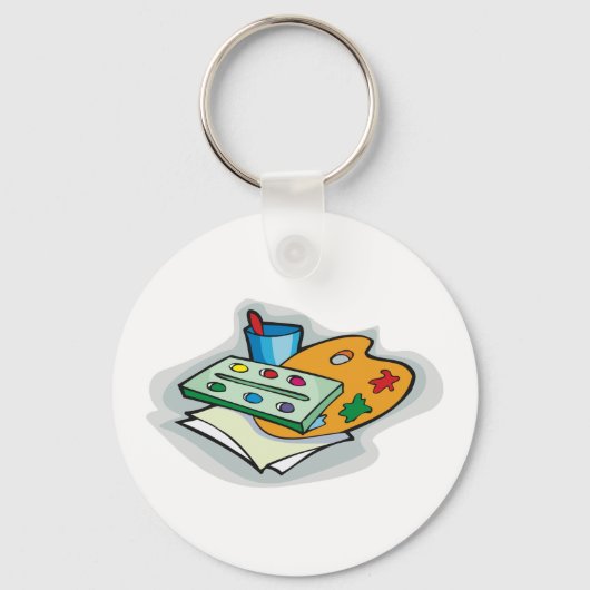 アーティスト絵を描 キーホルダー (正面)