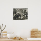 アーティスト絵画の正確なグリッドに対するポートレート ポスター (キッチン)