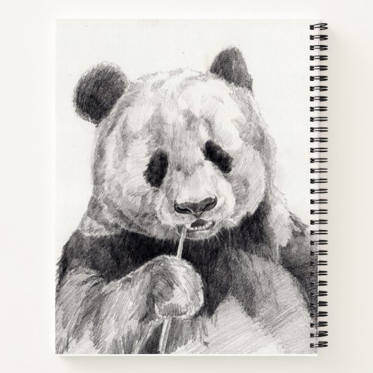 アーティスト自身の作品を収録したスケッチブック ノートブック (裏面)