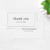 アーティスト製エレガント品注文サンキューカード (デスク)