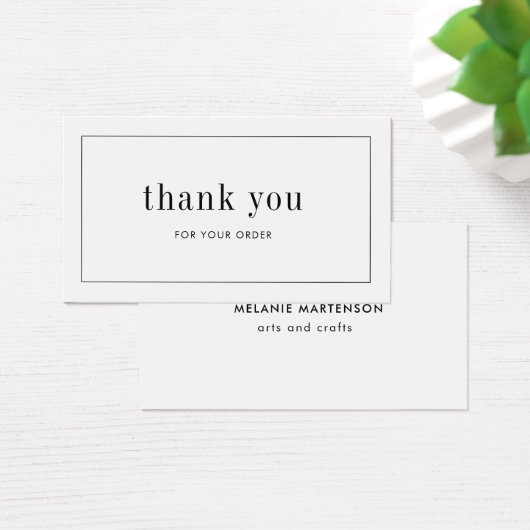 アーティスト製エレガント品注文サンキューカード (デスク)