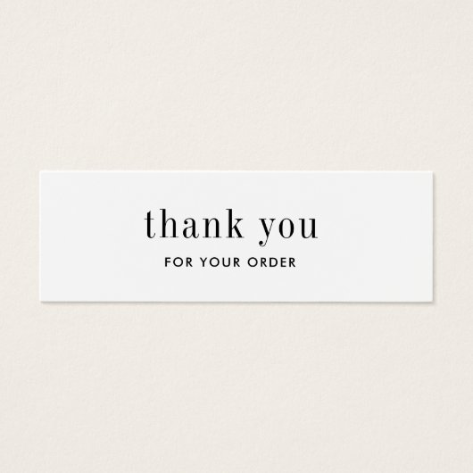 アーティスト製エレガント品注文サンキューカード (正面)