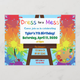 アーティスト誕生日パーティーの招待 招待状