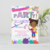 アーティスト誕生日招待状カード (スタンド正面)