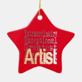 アーティスト超並外れ セラミックオーナメント (正面)