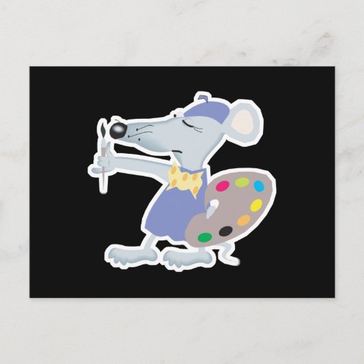 アーティスト間抜けマウス ポストカード (正面)