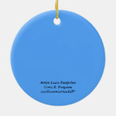 アーティスト離れ足跡セラミックオーナメント セラミックオーナメント (裏面)