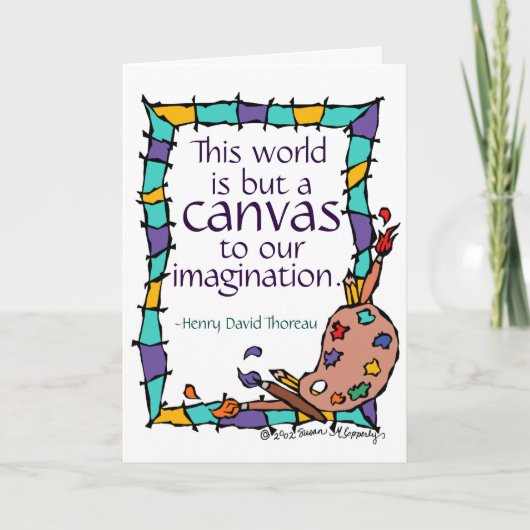 アーティスト、アート·スチューデント、先生 カード (正面)