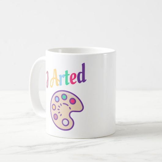 アーティスト・アート・先生・ペインターおもしろい コーヒーマグカップ (正面左)