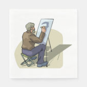 アーティスト・イン・ワーク スタンダードランチョンナプキン (正面)