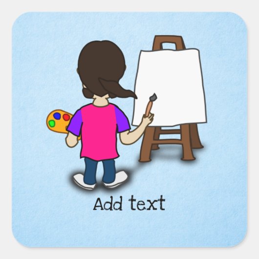 アーティスト・イン・ワーク、テンプレート、 スクエアシール (正面)