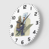 アーティスト・イン・ワーク ラージ壁時計 (傾斜)