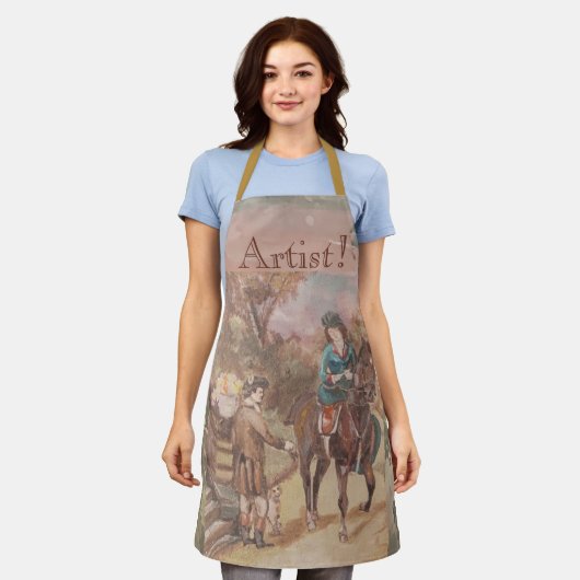 アーティスト！ エプロン (着用した状態)