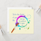 アーティスト・オブ・ユー・ライフ感動的引用文 カード (正面/裏面インサイチュ)