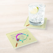 アーティスト・オブ・ユー・ライフ感動的引用文 ガラスコースター (アングル)