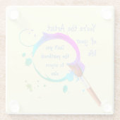 アーティスト・オブ・ユー・ライフ感動的引用文 ガラスコースター (裏面)