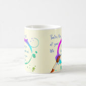 アーティスト・オブ・ユー・ライフ感動的引用文 コーヒーマグカップ (中央)